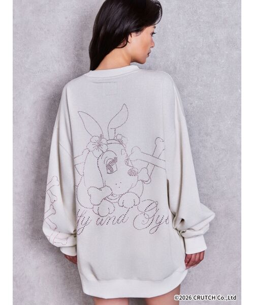 GYDA（ジェイダ） tシャツ GYDA×GALFY GalDA bijouラメBIGプルオーバー
