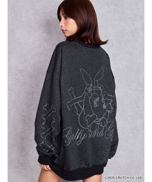 GYDA（ジェイダ） tシャツ GYDA×GALFY GalDA bijouラメBIGプルオーバー