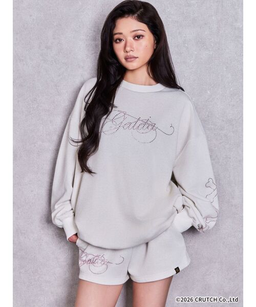GYDA（ジェイダ） tシャツ GYDA×GALFY GalDA bijouラメBIGプルオーバー
