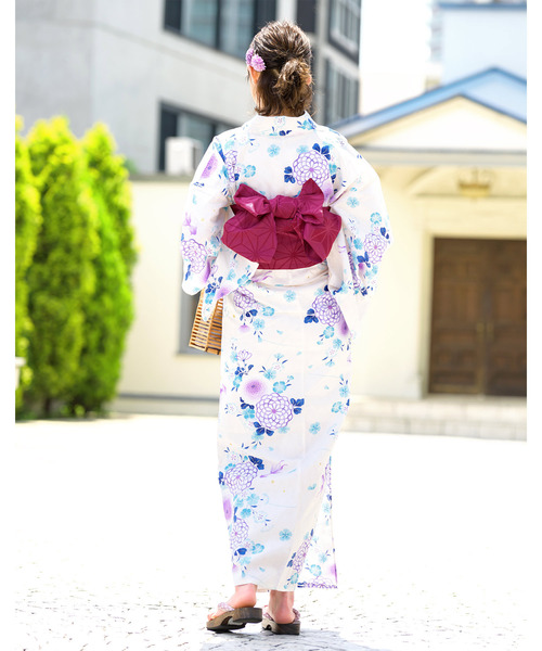 bonheur saisons 浴衣3点セット bonheur saisons（ボヌールセゾン） 浴衣 レディース 3点セット （浴衣