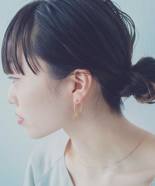 クラフト オーバル ピアス ete クラフト オーバル ピアス（ピアス（両耳用））｜ete（エテ）の