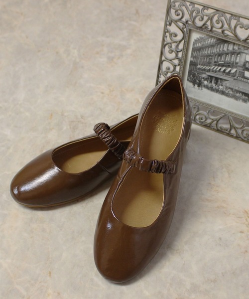ground green store パンプス YV / 2044 本革シュリンクエナメル