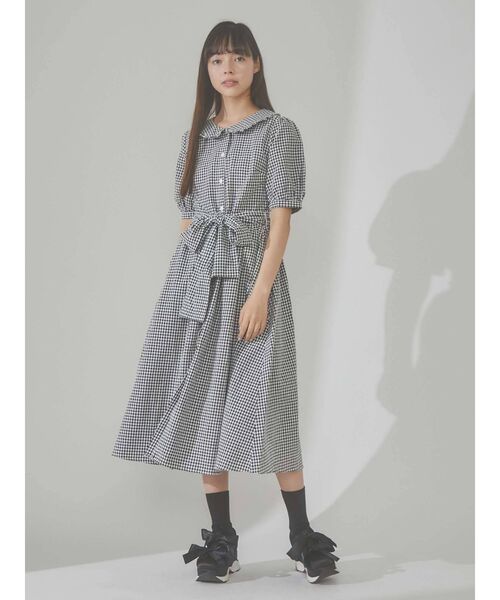 ワンピース ギンガムリボンシャツワンピース Zozotown Paypayモール店 通販 Paypayモール