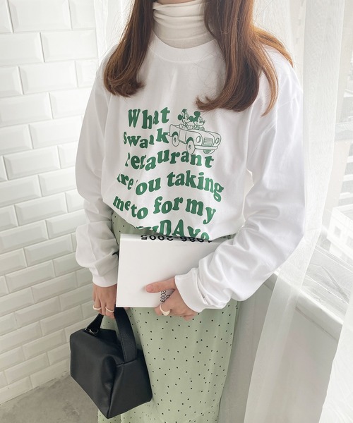 トレーナー スウェット FD:「キャラチョイ」Disney ディズニー  ミッキーマウス ミニーマウス　ロングスリーブ Tシャツ レディース メンズ MICKEY MOUSE トレーナー スウェット FD:「キャラチョイ」Disney