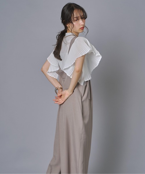 terrace tシャツ 半袖 プリーツフリルブラウス レディース : ZOZOTOWN