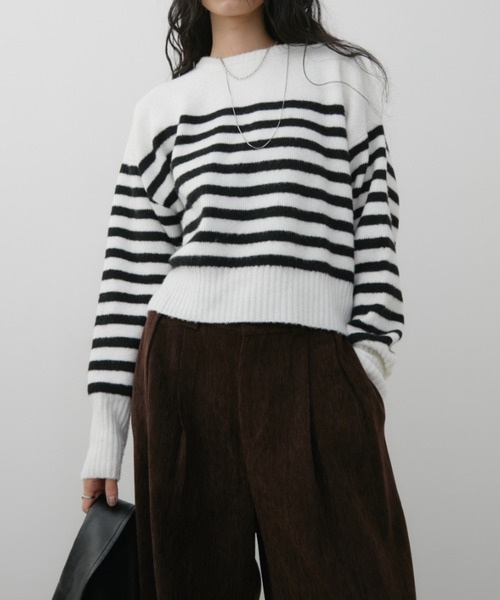 Aunt Marie's（アントマリーズ） ニット セーター ミックスショート丈