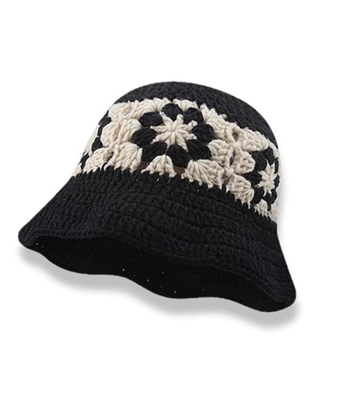 ☆韓国の人気☆【THE GREATEST】☆Crochet Bucke.t☆ハット☆ Theater code 帽子 ハット crochet hat/クロシェ編みハット