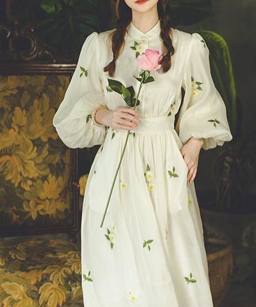 gossip!ロサンゼルス ワンピース シフォンヴィンテージフェミニン