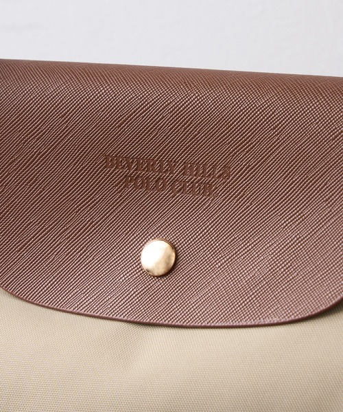 トートバッグ 「BEVERLY HILLS POLO CLUB」新色追加「別注」ナイロンPUハンドルトート　小 レディース メンズの画像