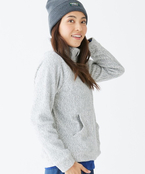 カーディガン ヘリテージ・マールド・フリース、ジップ・カーディガン 米国フィット・プチ レディース L.L.Bean カーディガン ヘリテージ・マールド・フリース、ジップ