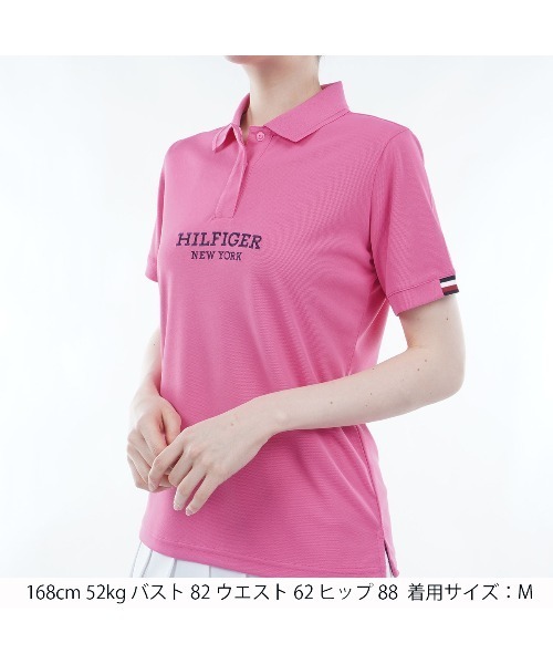 トミーヒルフィガー L ポロシャツ 半袖 レディース【新品未使用】 TOMMY HILFIGER GOLF トミーヒルフィガー ゴルフ フロントロゴ