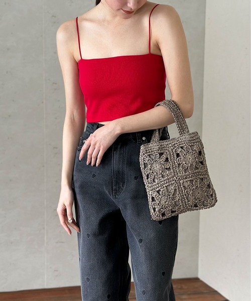 Per sist ence ショルダーバッグ バッグ 雑材2wayフラワー