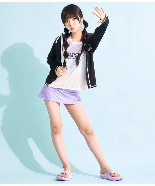 ANAP GiRL ラッシュガード 「UPF50+」スタンドカラーラッシュ