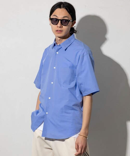23SS★ショートレングスレギュラーシャツ FREAK'S STORE シャツ NEW LOOSE FIT BROAD RC SHIRT SS/ニュー