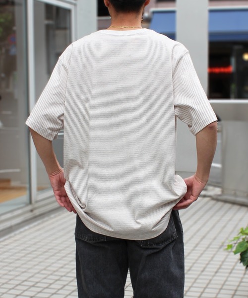 【carhartt】\"S/S Dashner\"ストライプ コットンTシャツ/Graphite s-s-dashner-t-shirt-dashner-