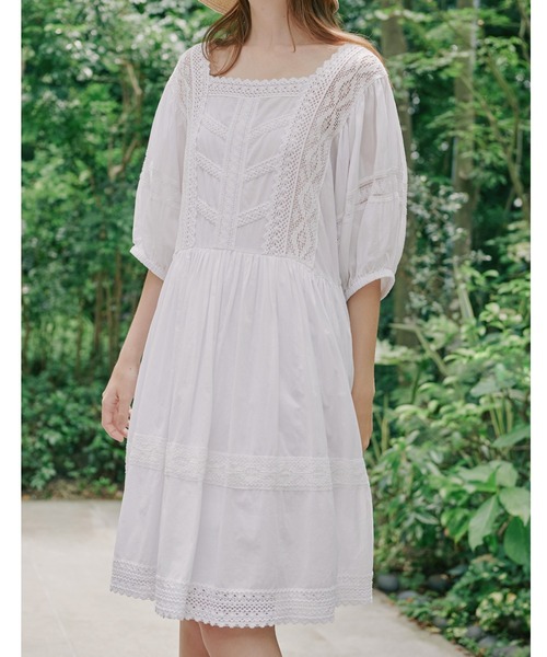 JILL STUART ワンピース インド強撚コットンボイルチュニック