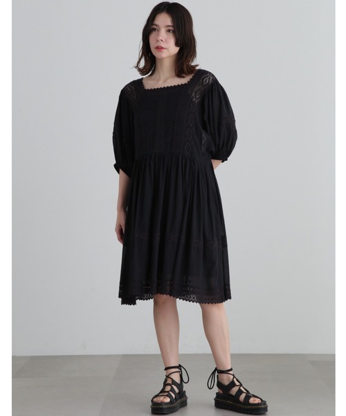 JILL STUART ワンピース インド強撚コットンボイルチュニック
