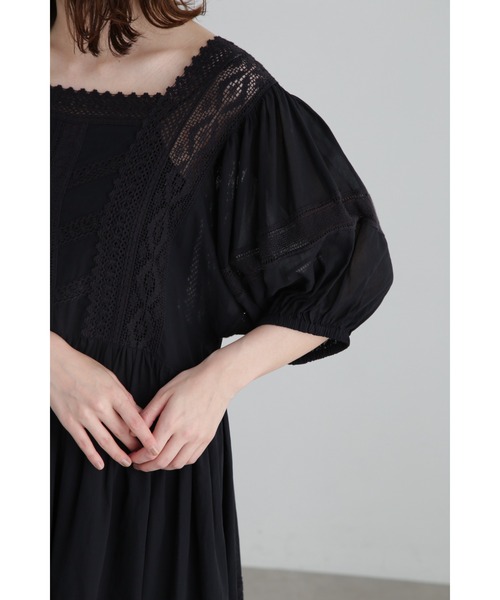 JILL STUART ワンピース インド強撚コットンボイルチュニック