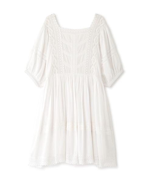 JILL STUART ワンピース インド強撚コットンボイルチュニック