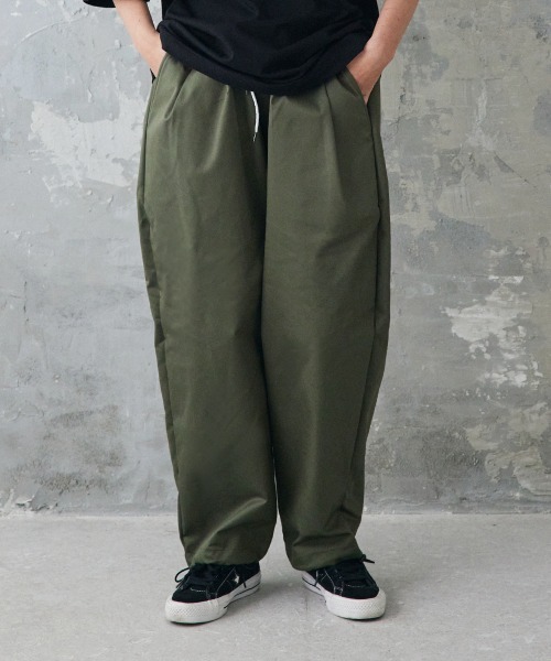 rehacer チノパンツ rehacer チノパン : Big Pocket Wide Tapered Chino Pants Made