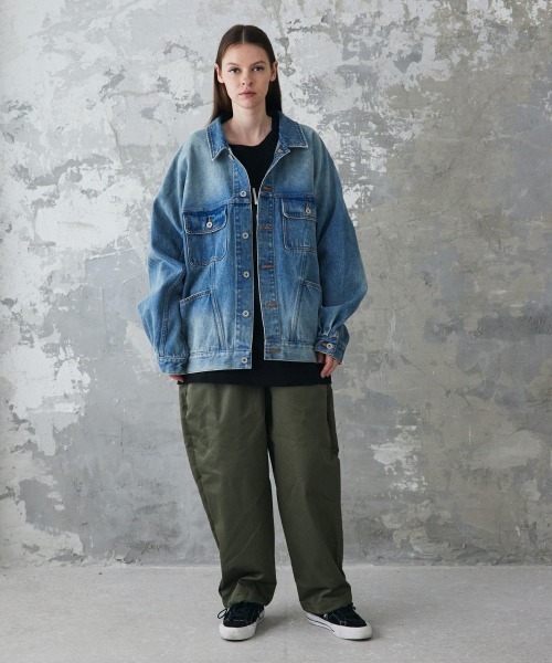 rehacer チノパンツ rehacer チノパン : High-waisted Tapered Pants Made in