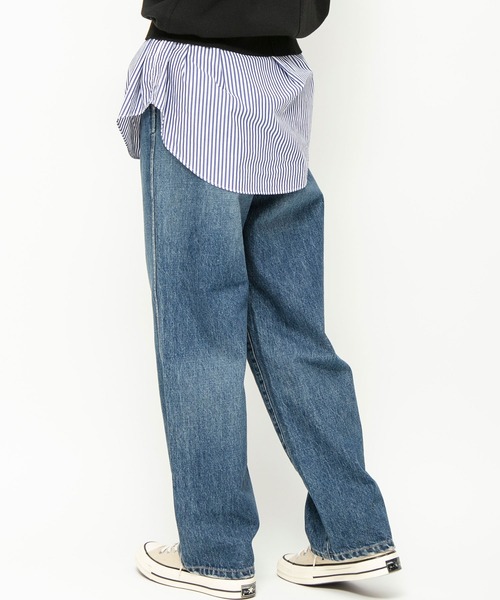 Johnbull ジーンズ デニム デニムパンツ デニムタックマムパンツ