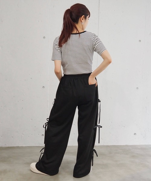 tiptop スウェットパンツ ジャージ サイドリボンスウェット
