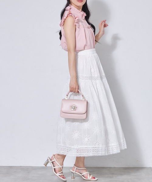 新品タグ付き トッコクローゼット ZOZO限定 カットワークレーススカート tocco closet スカート 「ZOZO限定再販」カットワークフラワー