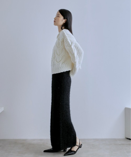 スカート Shaggy Knit Skirt トゥデイフル Shaggy Knit Skirt
