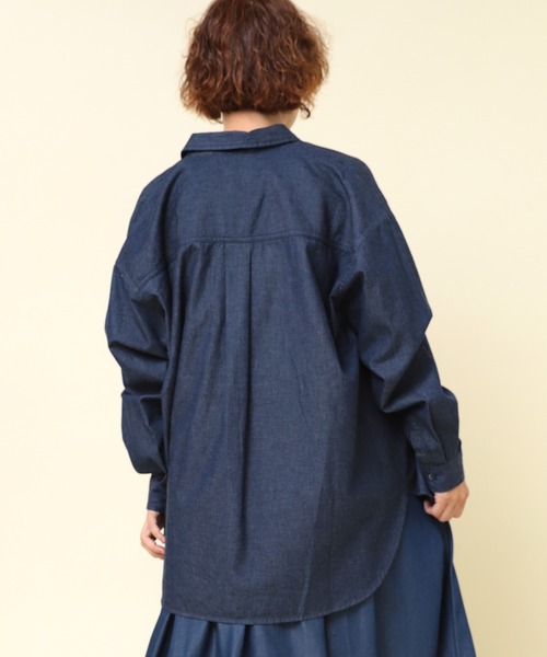 RNA-N(アールエヌエーエヌ) ブラウス シャツ B2855 インディゴ5oz RNA-N(アールエヌエーエヌ) ブラウス シャツ B2855 インディゴ5oz