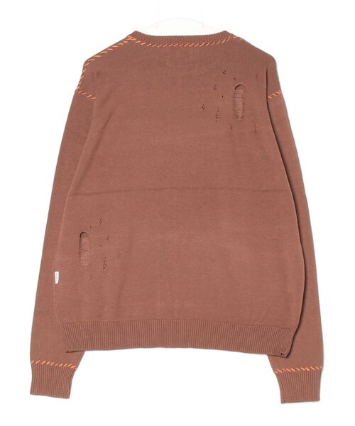 BADWAY（バッドウェイ） セーター ニット damage stechi knit メンズ 