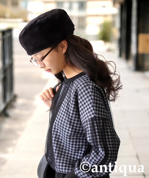 antiqua（アンティカ） 帽子 ハット ファーロシアンハット キッズ 子供