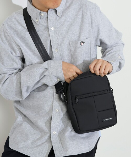 BEAMS HEART（ビームス ハート） ショルダーバッグ スクエアコンビ