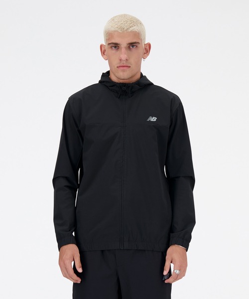 ニューバランスフルジップ ウィンド ジャケット　XL　ブラック New Balance（ニューバランス） ナイロンジャケット ストレッチ