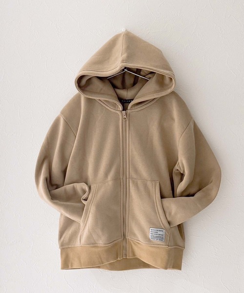 ZIーON（ジーオン） パーカー ちょいBIG 裏起毛 ジップパーカー キッズ