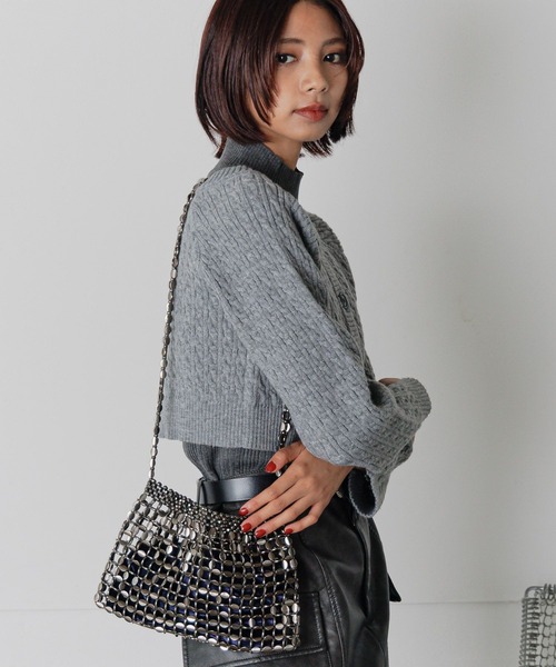 メタルビーズバック PAGEBOY ショルダーバッグ バッグ メタルビーズBAG レディース