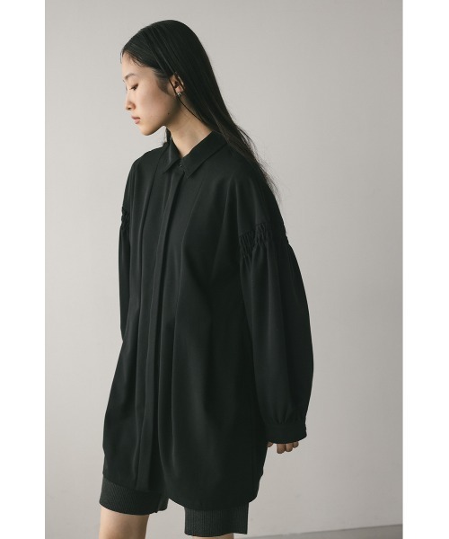 STYLEMIXER ブラウス シャツ ショルダーシャーリングシャツ