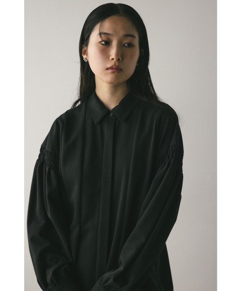 STYLEMIXER ブラウス シャツ ショルダーシャーリングシャツ