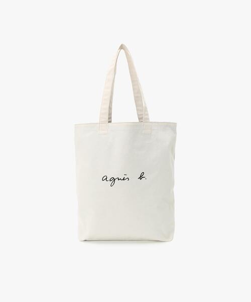 agnes b.（アニエスベー） トートバッグ ロゴ コットン リバーシブル