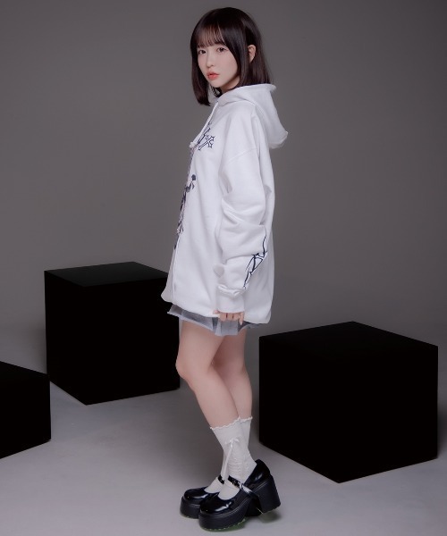 TRAVAS TOKYO パーカー × 適当緑 コラボプリントパーカー