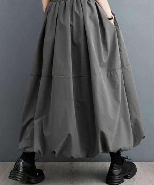 【BURBERRY】linen×nylon ギャザー バルーン スカート Sally Lunn スカート Aラインバルーンスカート : ZOZOTOWN Yahoo