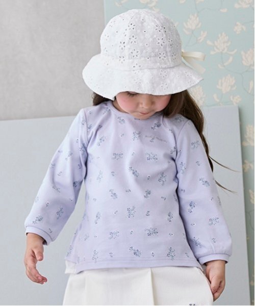 tシャツ 「オーガニック」ペプラム長T キッズ 子供服 女の子 | petit main | 04