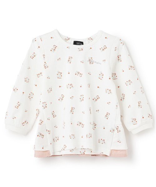 tシャツ 「オーガニック」ペプラム長T キッズ 子供服 女の子 | petit main | 01