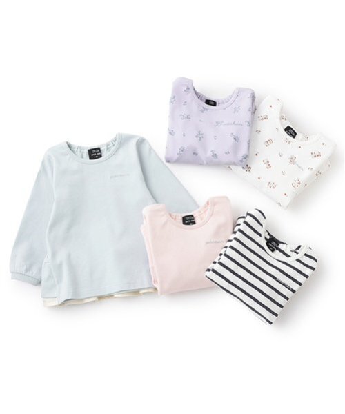 tシャツ 「オーガニック」ペプラム長T キッズ 子供服 女の子 | petit main | 23