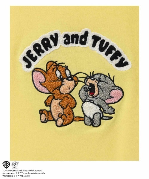 tシャツ TOM＆JERRY サガラ刺繍 ワッペンTシャツ キッズ 子供服 男の子