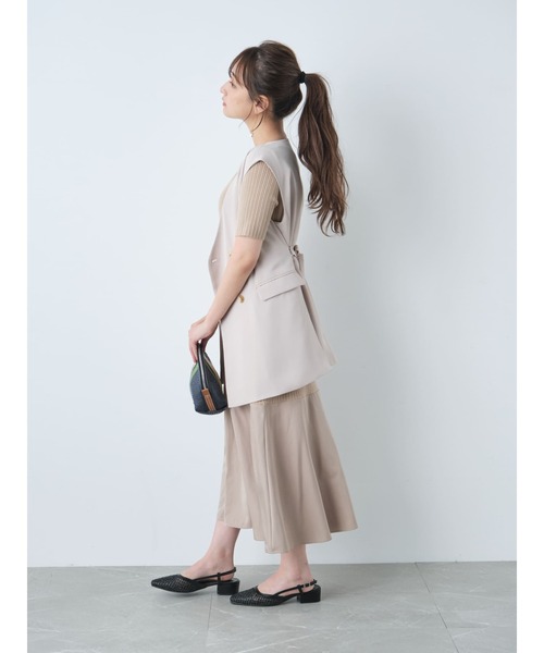 ワンピース ドッキングナローワンピース 「低身長・小柄女性