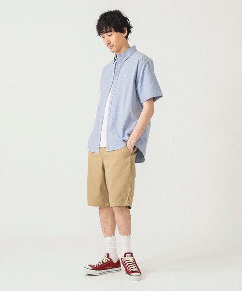 BEAMS 夏用シャツメンズMサイズ BEAMS シャツ / イージーフィット ボタンダウン メンズ
