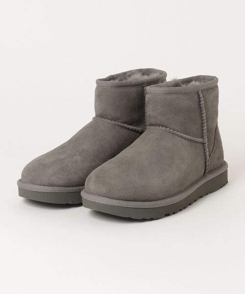 アグ　ムートンショートブーツ　グレー　サイズ8 UGG Australia（アグオーストラリア） 「UGG」 ムートンブーツ 23.0cm