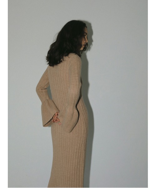 「AMAIL」 ニットカーディガン FREE レッド レディース_画像8