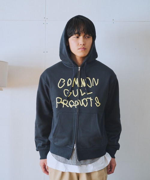 【新品】common gull products. ジップフーディ25ss common gull products. パーカー zip hoodie 25spring